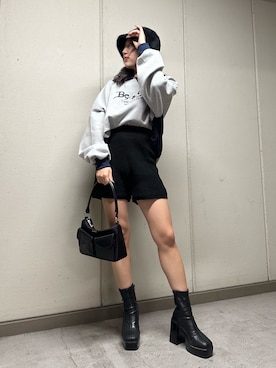 原田玲奈さん（レディース・153cm）の秋コーディネート