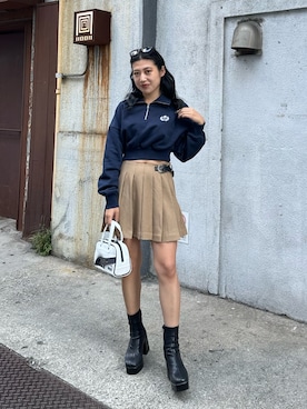 原田玲奈さん（レディース・153cm）の秋コーディネート