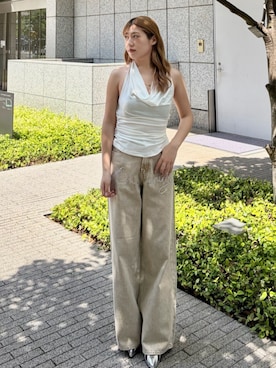原田玲奈さん(レディース・153cm)の春コーディネート