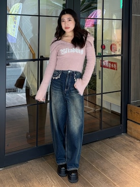 原田玲奈さん（レディース・153cm）の冬コーディネート