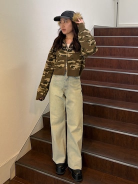 原田玲奈さん(レディース・153cm)の冬コーディネート