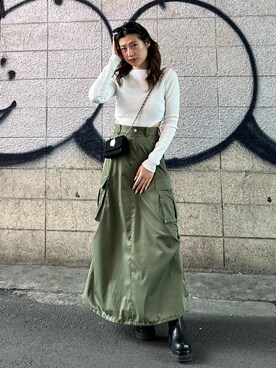 原田玲奈さん（レディース・153cm）の春コーディネート