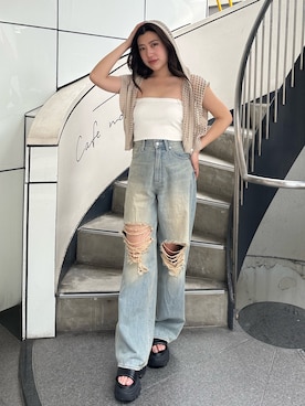 原田玲奈さん（レディース・153cm）の夏コーディネート