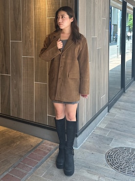 原田玲奈さん（レディース・153cm）の秋コーディネート