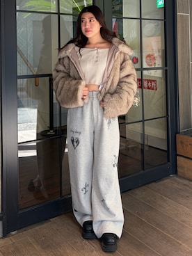 原田玲奈さん（レディース・153cm）の秋コーディネート