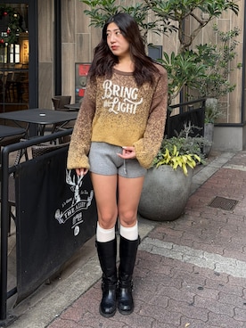 原田玲奈さん（レディース・153cm）の冬コーディネート