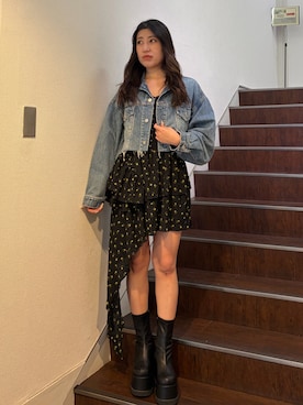 原田玲奈さん（レディース・153cm）の春コーディネート