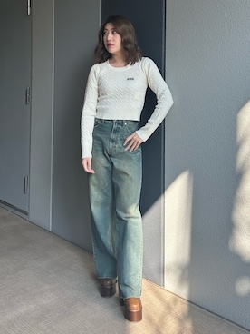 原田玲奈さん（レディース・153cm）の冬コーディネート