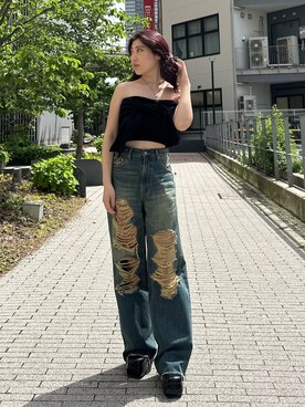 原田玲奈さん（レディース・153cm）の春コーディネート