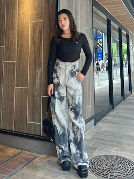 原田玲奈さん(レディース・153cm)の秋コーディネート