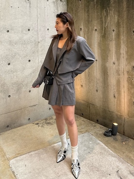 原田玲奈さん（レディース・153cm）の春コーディネート