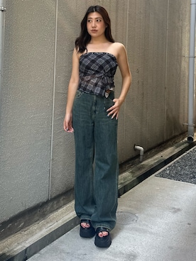 原田玲奈さん（レディース・153cm）の夏コーディネート