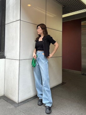 原田玲奈さん（レディース・153cm）の春コーディネート