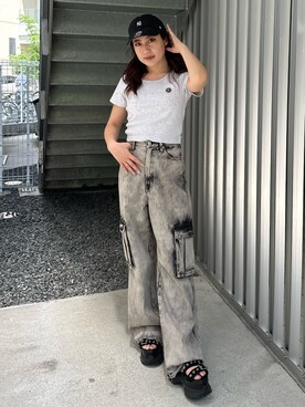 原田玲奈さん（レディース・153cm）の夏コーディネート