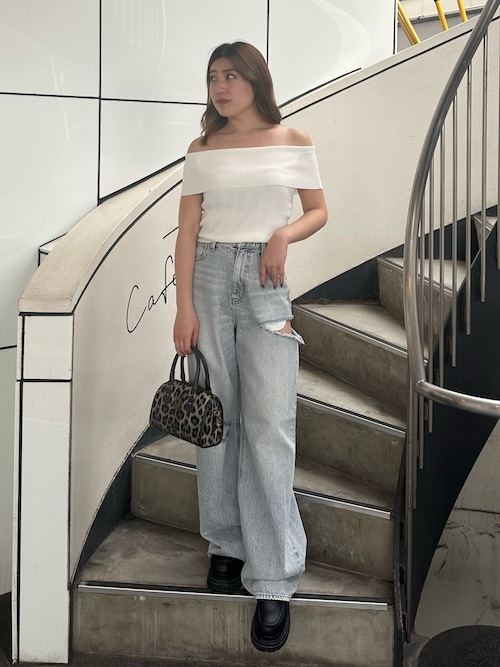 ワイドデザインデニム el1274 | elev fashion store