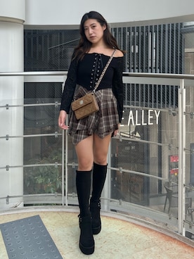 原田玲奈さん（レディース・153cm）の秋コーディネート