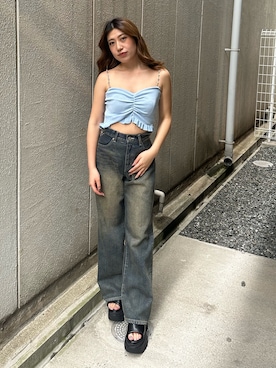 原田玲奈さん（レディース・153cm）の夏コーディネート