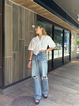 原田玲奈さん（レディース・153cm）の夏コーディネート