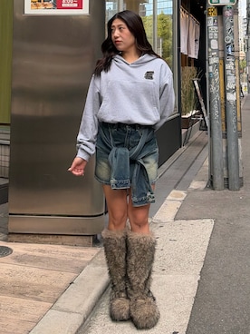 原田玲奈さん（レディース・153cm）の秋コーディネート