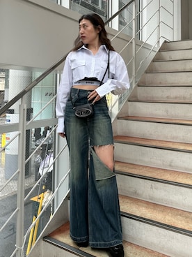 原田玲奈さん（レディース・153cm）の春コーディネート