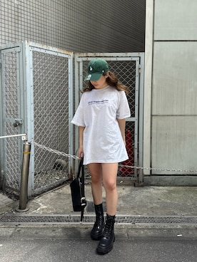 「ワークブーツ」｜原田玲奈さん（レディース・153cm）の春コーディネート