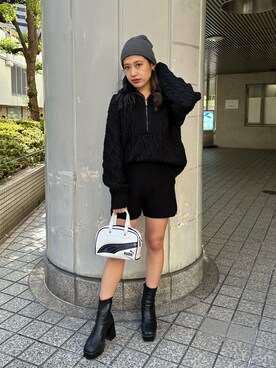 原田玲奈さん（レディース・153cm）の秋コーディネート