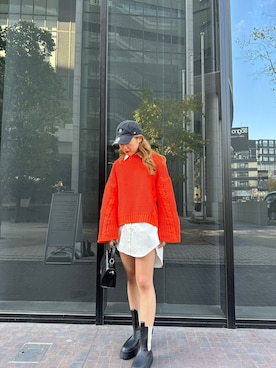 原田玲奈さん（レディース・153cm）の秋コーディネート