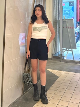 「夏服」｜原田玲奈さん（レディース・153cm）の夏コーディネート