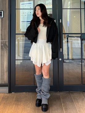 原田玲奈さん(レディース・153cm)の冬コーディネート