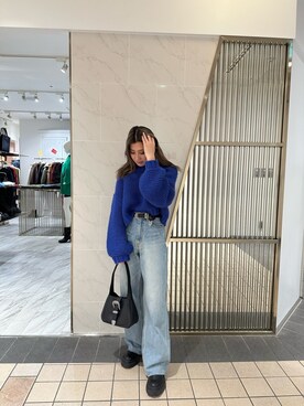 原田玲奈さん（レディース・153cm）の冬コーディネート