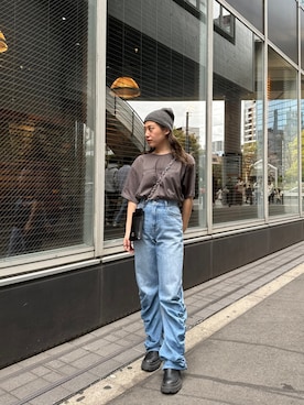 原田玲奈さん(レディース・153cm)の春コーディネート