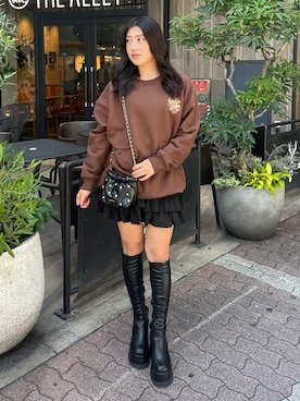 原田玲奈さん（レディース・153cm）の秋コーディネート