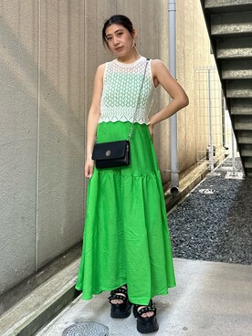 原田玲奈さん（レディース・153cm）の夏コーディネート