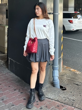 原田玲奈さん（レディース・153cm）の秋コーディネート