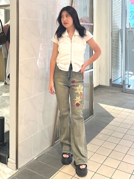 原田玲奈さん（レディース・153cm）の夏コーディネート