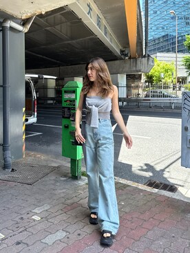 原田玲奈さん（レディース・153cm）の春コーディネート