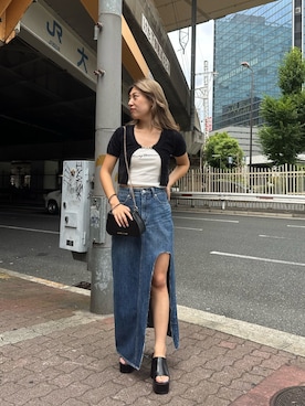 原田玲奈さん（レディース・153cm）の夏コーディネート