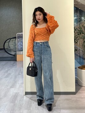 原田玲奈さん（レディース・153cm）の冬コーディネート