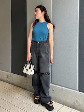 原田玲奈さん（レディース・153cm）の夏コーディネート