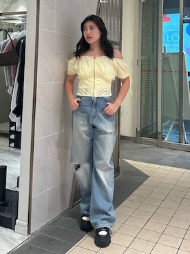 原田玲奈さん（レディース・153cm）の夏コーディネート