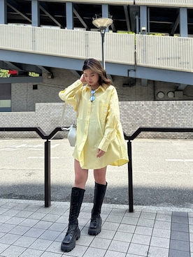 原田玲奈さん（レディース・153cm）の春コーディネート