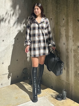 原田玲奈さん（レディース・153cm）の秋コーディネート