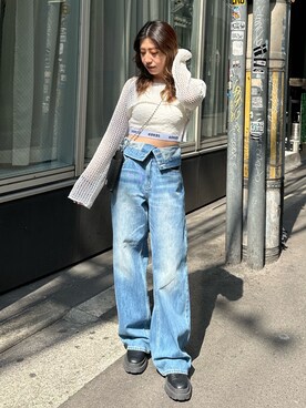 原田玲奈さん（レディース・153cm）の春コーディネート