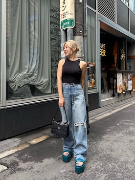 原田玲奈さん（レディース・153cm）の夏コーディネート