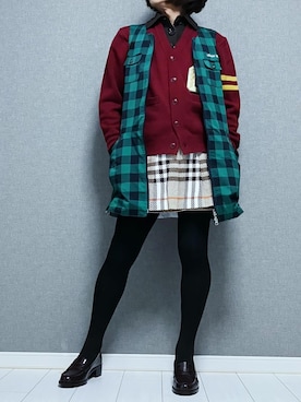 「アイテム（タイツ/ストッキング）」を使った、miyabiさん（レディース・168cm）の秋コーディネート