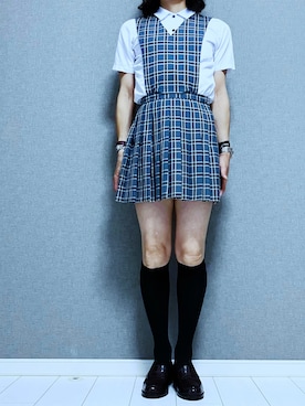 「スクールガール」｜miyabiさん（レディース・168cm）の夏コーディネート