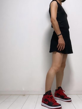 「アイテム（チュニック）」を使った、miyabiさん（レディース・168cm）の秋コーディネート