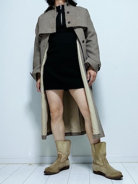 「GU（ジーユー）のアイテム（その他アウター）」を使った、miyabiさん（レディース・168cm）の秋コーディネート