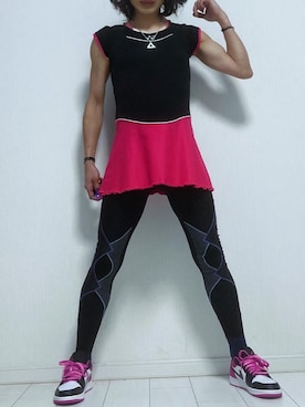 「アスリートタイツ」｜miyabiさん（レディース・168cm）の冬コーディネート