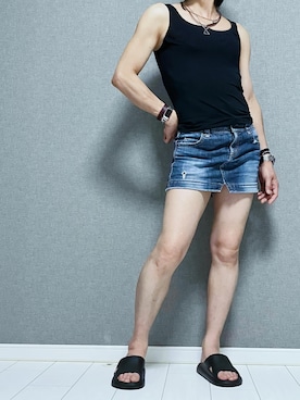「BURBERRY（バーバリー）のアイテム」を使った、miyabiさん（レディース・168cm）の夏コーディネート